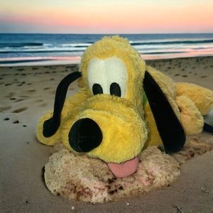 Disneyland resort Walt Disney World Pluto Plush 10” soft Stuffed Vintage dog